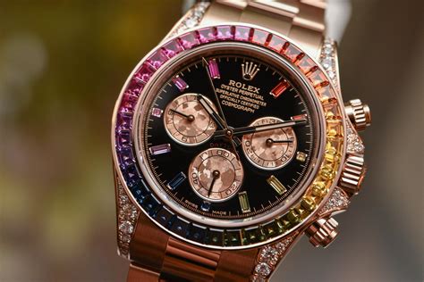 gold black watch rolex|Rolex daytona everose gold price.